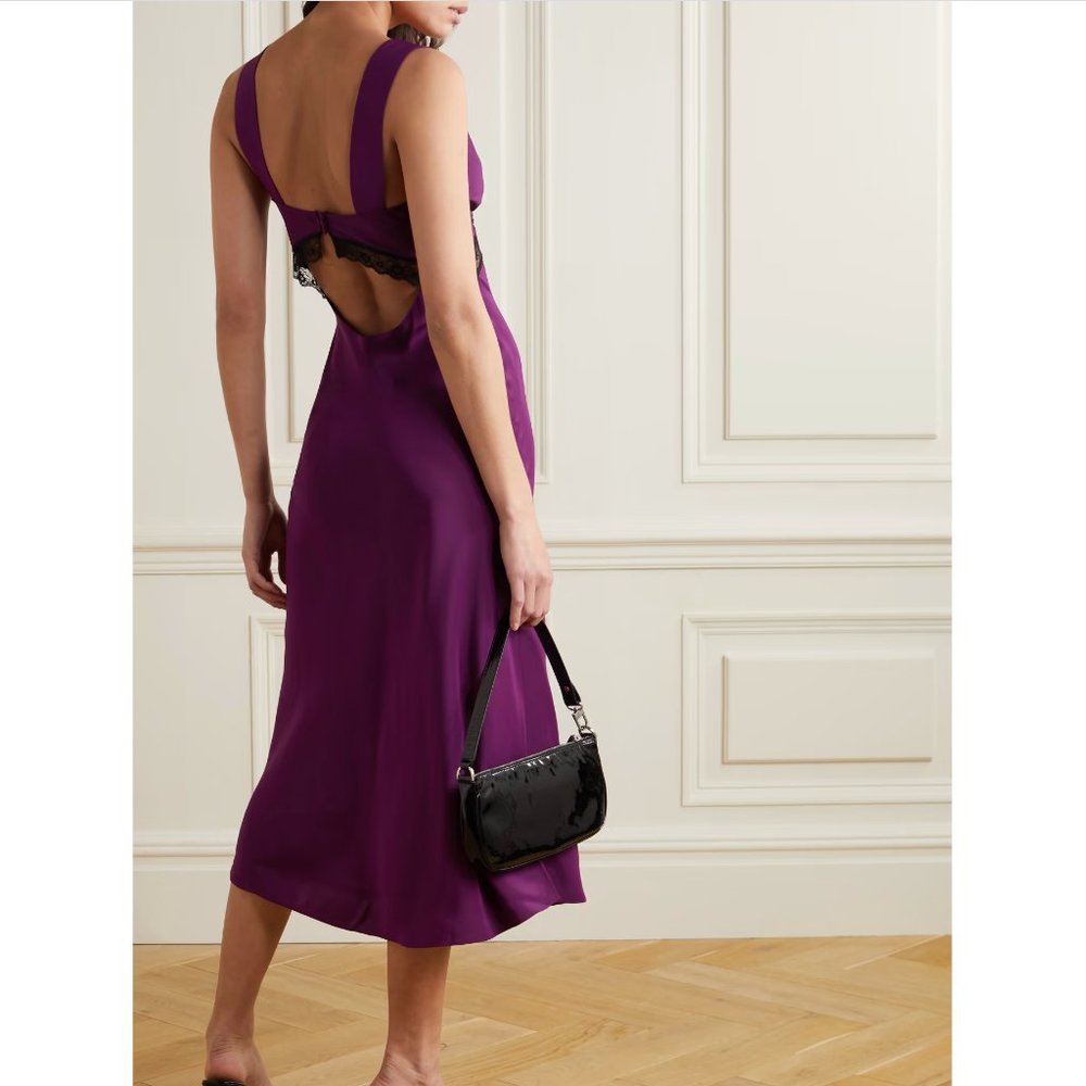 Reformation Provence Silk Dress - Purple - Picture 2 of 8